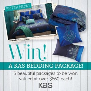 Home Beautiful Magazine – Win 1 of 5 Kas bedding packages