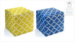 Homelife – Win 1 of 8 Eco Chic Tunisia ottomans worth $125 each