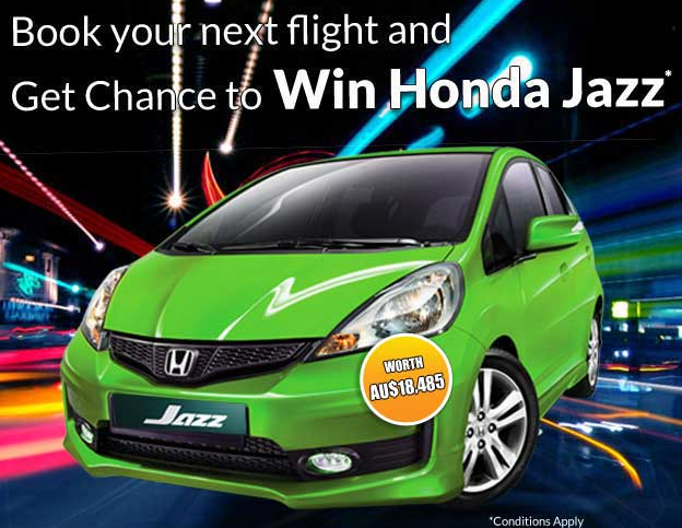 JetOair – Win a Honda Jazz Vibe (Book a flight for a chance to win)