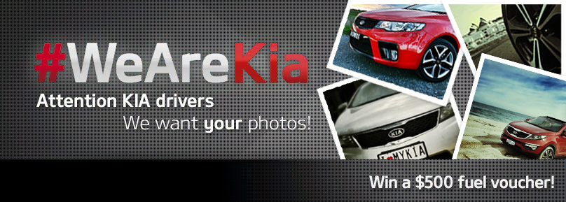 Kia – Win $500 fuel monthly (Post photo of your Kia car to win)