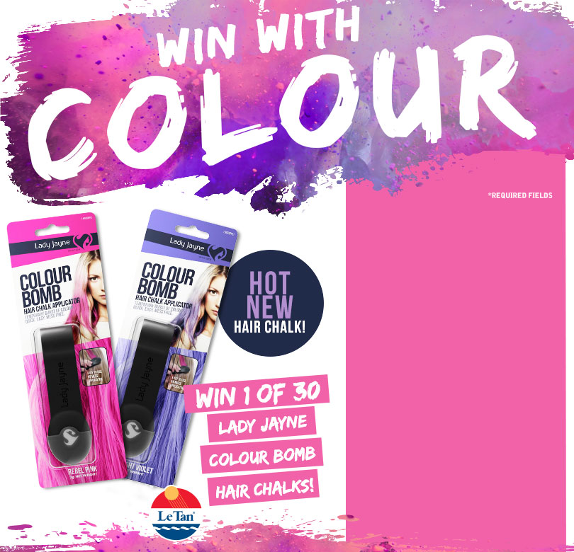 Le Tan – win 1 of 30 Lady Jayne colour bomb hair chalks