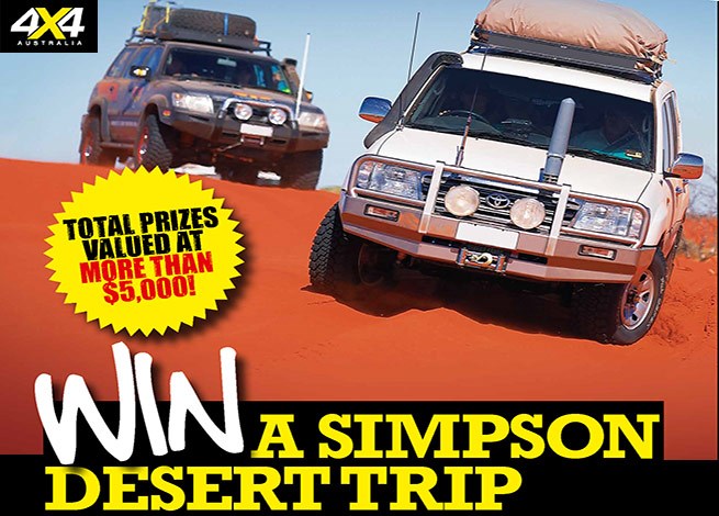 Motoring – Win a Simpson Desert 4WD Trip