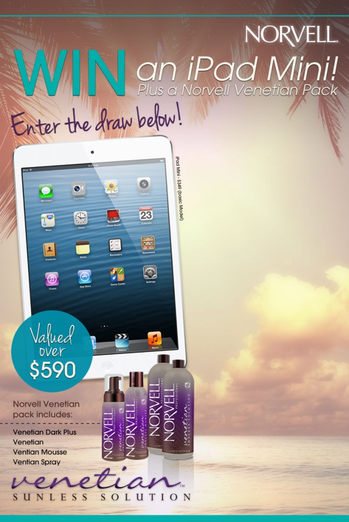 Norvell Tanning – Win iPad mini plus tanning pack valued over $590
