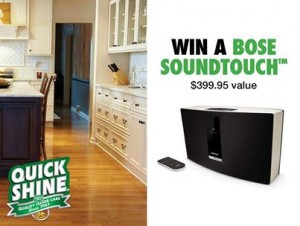 Quick Shine -Win a Bose Soundtouch™ 20 Wi-Fi® Music System ($399.95 value)