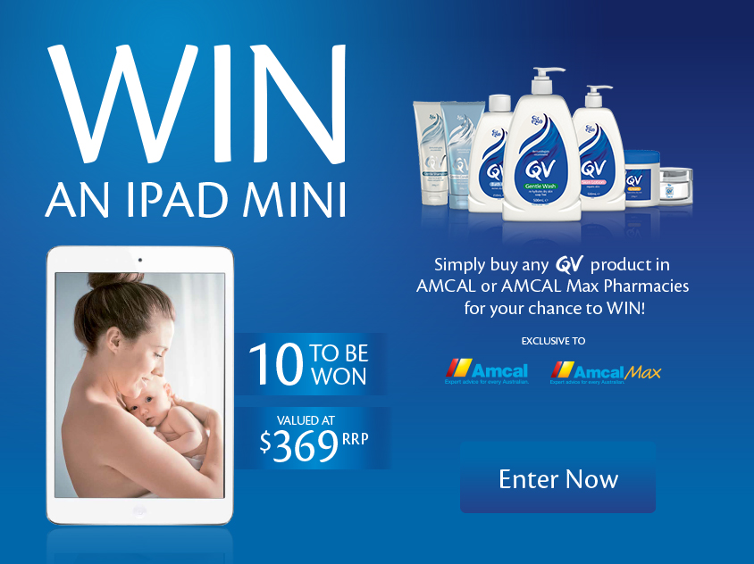 QV Skincare Amcal competition – Win 1 of 10 iPads
