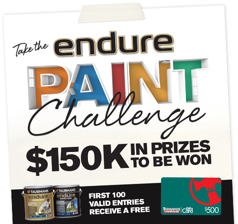 Taubmans endure paint challenge – Win 150K in prizes