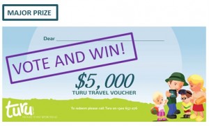 Turu Vote to win $10,000 Turu Travel Voucher
