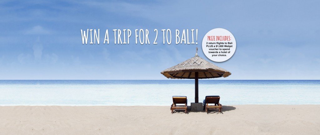 Webjet – win flights to Bali and $1,000 accomm voucher