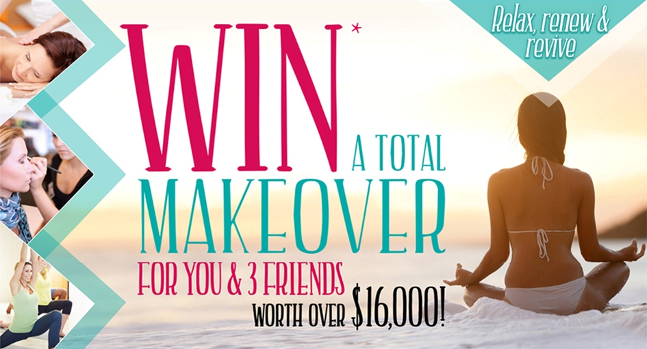 Win a $16,000 total makeover for you and 3 friends competition