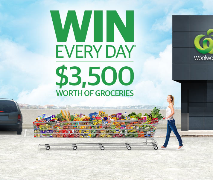 Woolworths/News Corporation newspapers Win a Share of $100,000 in groceries ($3,500 everyday)