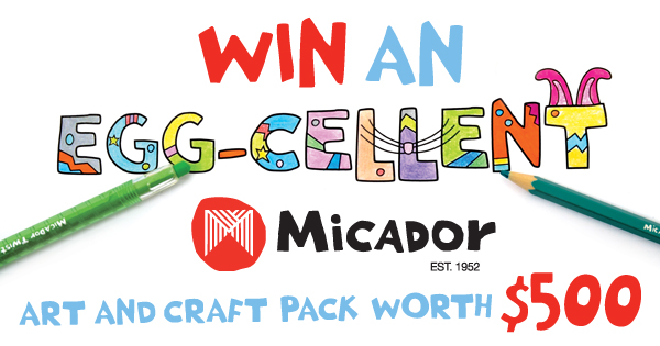 Big W – Micador – Win an EGG-CELLENT Micador Art and Craft Pack worth $500 – Colouring Competition