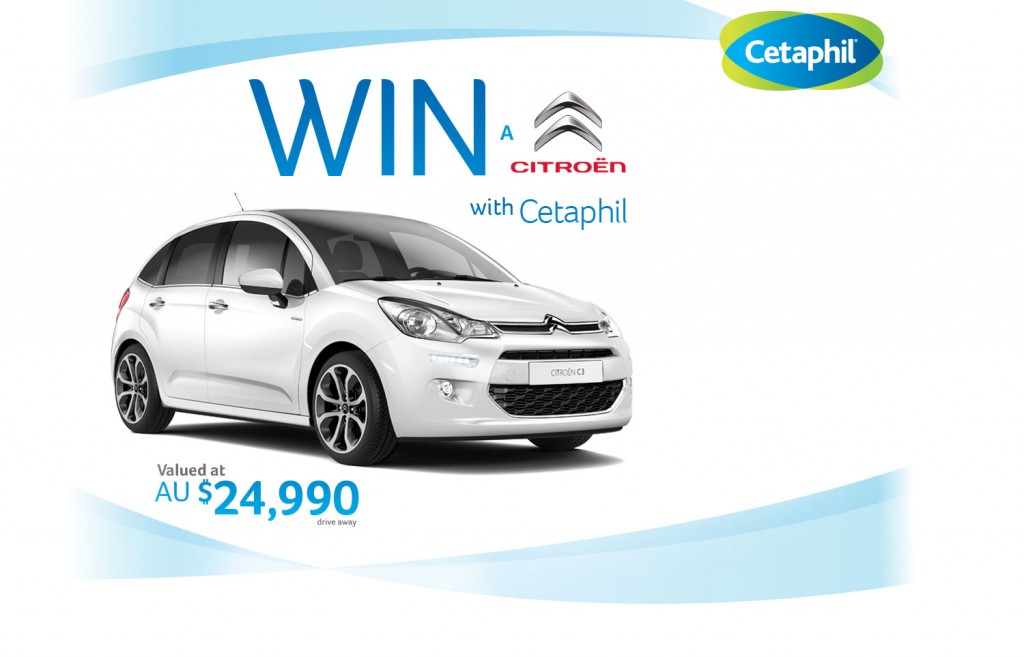 Cetaphil – Win a car – Citroen C3 valued at $24,990