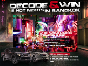 Isuzu UTE Decode – Win Trip to Bangkok 2014 + $5,000