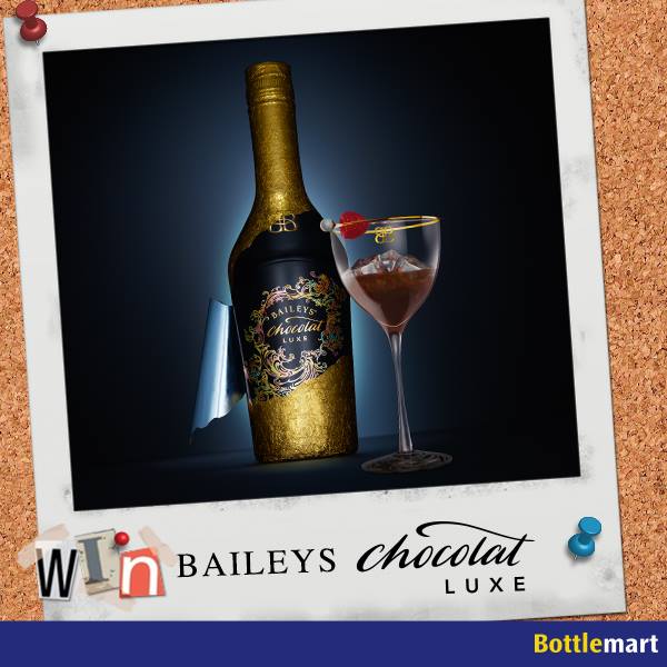 Bottlemart – Win 1 of 6 bottles of Baileys Luxe and 2 Baileys glasses