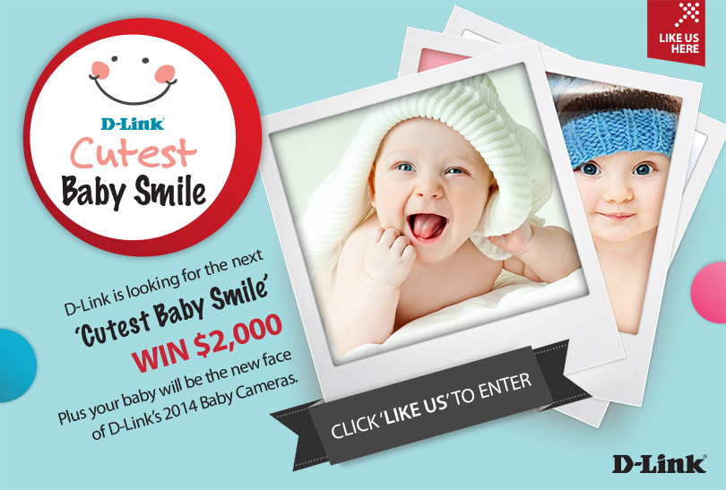 D-Link Australia & New Zealand – Cutest baby smile Win $2000 and a Camera