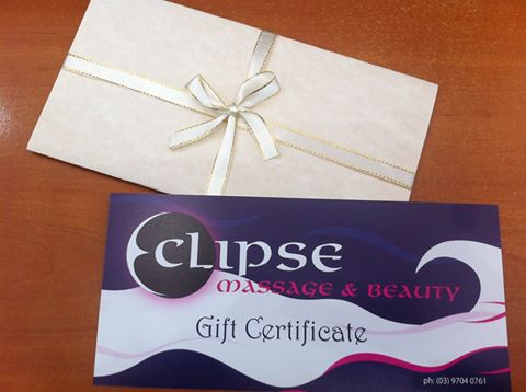 Eclipse Massage and Beauty. (Narre Warren, Vic) like and share to win a Free One Hour Treatment of your choice!