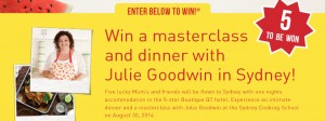 Glad Australia – Win masterclass and dinner with Julie Goodwin in Sydney