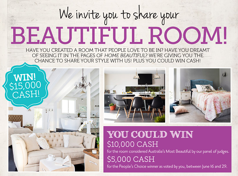 Home Beautiful Magazine – Win up to $10,000 Cash