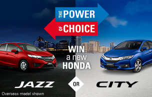 Honda – Win either City VTi-L or or Jazz VTi-L Car