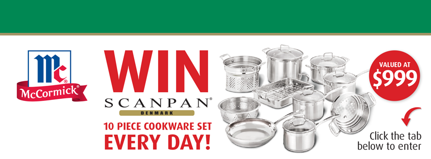 IGA McCormick – Win a Scanpan Cookware Set valued at $999 every day