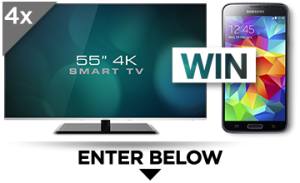 Kogan – Win a Smart 3D LED (UltraHD) 55 TV or a Samsung Galaxy S5 4G