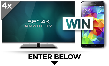 Kogan – Win a Smart 3D LED (UltraHD) 55 TV or a Samsung Galaxy S5 4G
