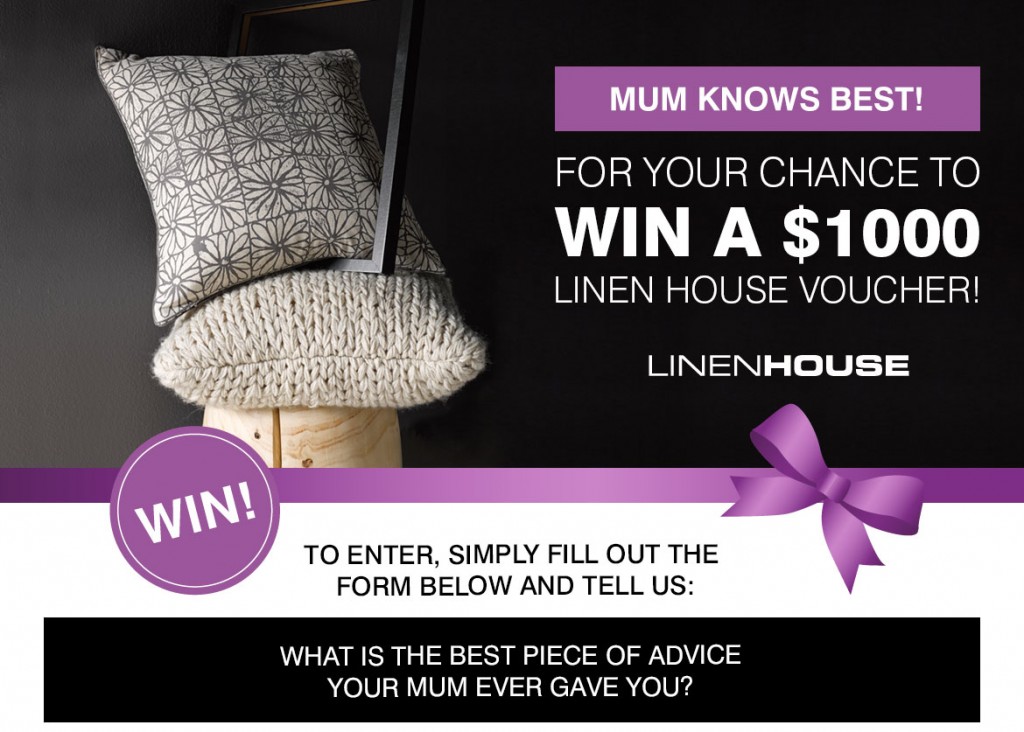 Linen House – Win a $1,000 Linen House voucher