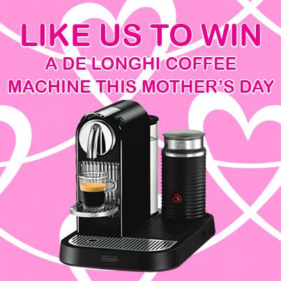 Sanity – Win 1 of 158 Delonghi Coffee Machines this Mother’s Day