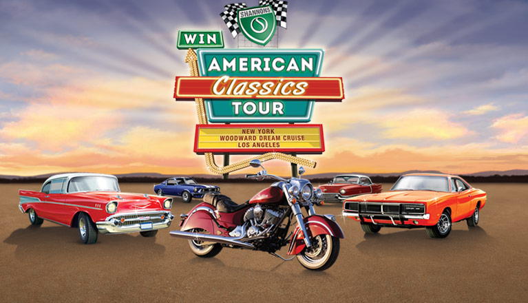 Shannons – Win an American Classics Tour & an Indian Motorcycle