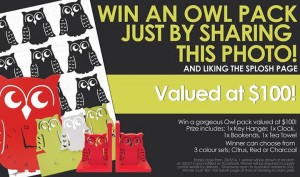 Splosh Australia – Win an owl prize pack worth $100