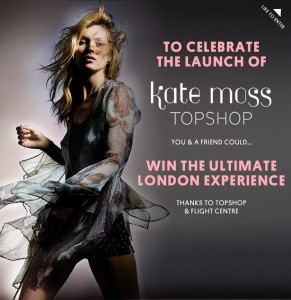 Topshop Australia – Win a trip to London 2014 and $1,000 spending spree at Topshop Oxford Circus