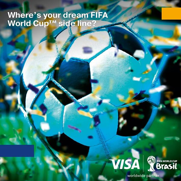 Visa – WIN a $1,000 Visa Gift Card and a trip to Brazil for the 2014 FIFA World Cup