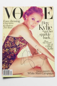 Vogue – Win a Vogue A4 cover signed by Kylie Minogue