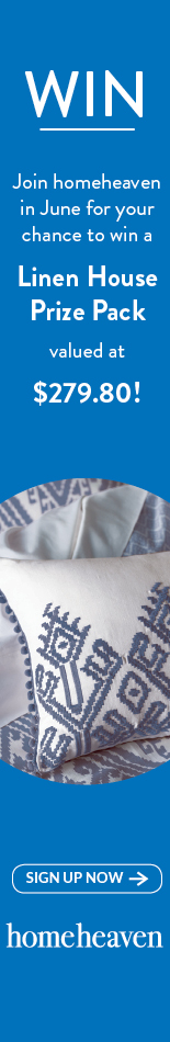 Join Homeheaven in June for your chance to WIN a Linen House Prize Pack valued at $279.80