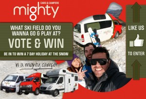 Mighty Cars & Campers – Win a 7 day holiday to the snow in NZ