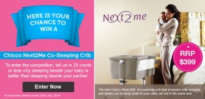 Baby Savings – Win a Chicco Next2Me Co-Sleeping Crib valued at $399