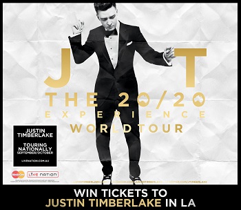Channel Ten – The Project – Win trip to LA to see Justin Timberlake