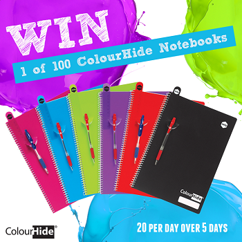 Colourhide Stationery – Win 1 of 100 Notebooks
