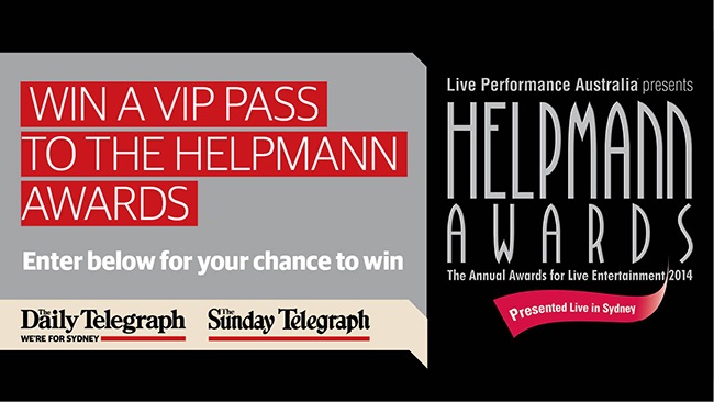 Daily Telegraph – Win a VIP Pass to the Helpmann Awards