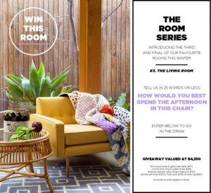 Gorman – Win Furniture Giveaway valued at $4,350