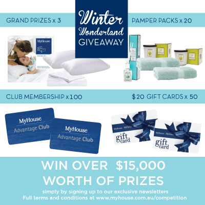 My House – Sign up to win over $15,000 worth of prizes