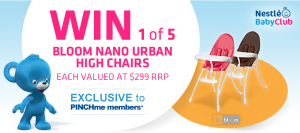 PINCHme – PINCHme – Join Nestle Baby Club to Win 1 of 5 bloom nano high chairs