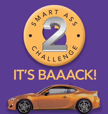 Stratton – Smart Ass Challenge 2  – Win a Toyota 86 sports car worth $30K