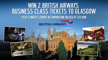 Tenplay – Win British Airways Business Class Flight Tickets To Glasgow plus 5 nights accommodation valued at $25,000