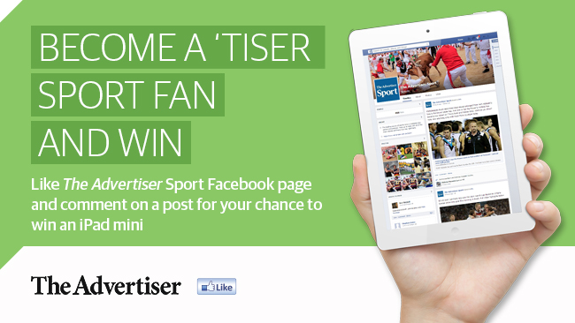 The Advertiser Sport – Become a fan of Facebook page and Win an ipad mini