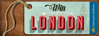 Webjet – Vietnam Airlines – Win 2 Return Tickets to London