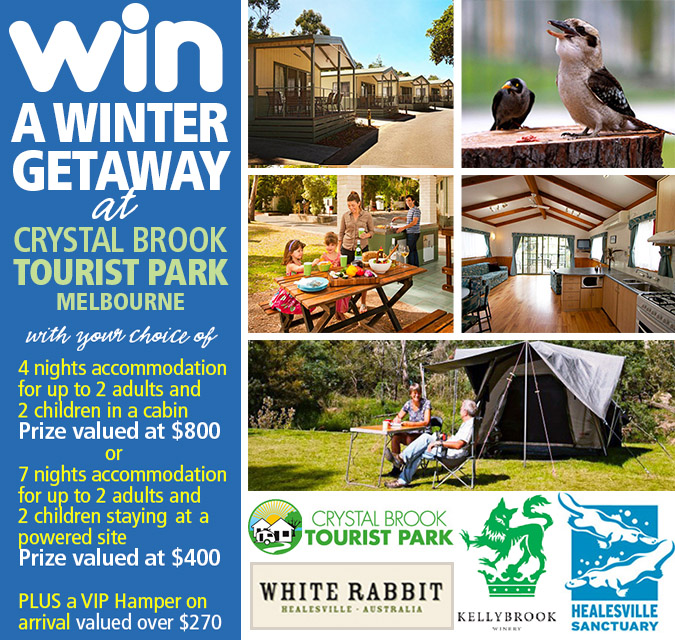 Whats Up Downunder – WIN a winter getaway at Crystal Brook Tourist Park