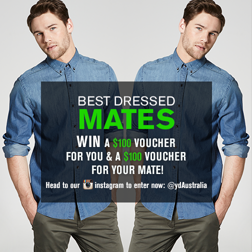 Yd. Australia – WIN a $100 voucher for you & a $100 voucher for your mate!