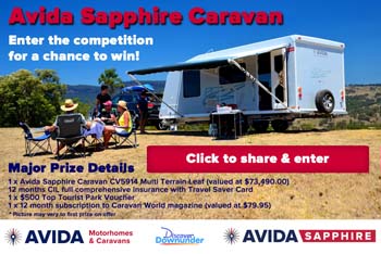 Avida – Win a Avida Sapphire Caravan CV5914 Multi Terrain Leaf valued at $73,490