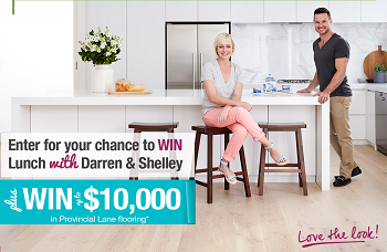 Carpet Court – Win $10,000 flooring and lunch with Shelley Craft and Darren Palmer at The Bridge Room